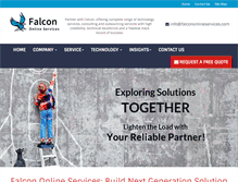 Tablet Screenshot of falcononlineservices.com